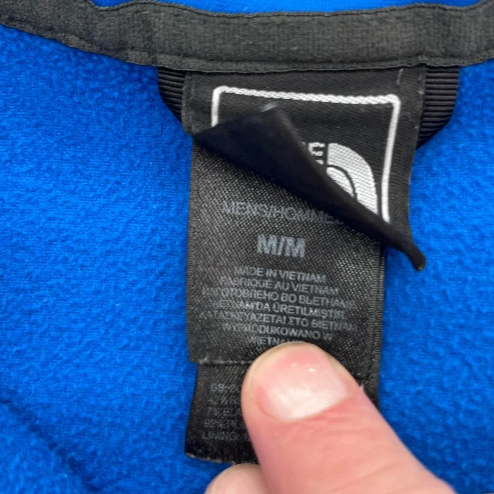 The North Face Men's Medium Blue Apex BionicFleece Jacket FlashDry Full‎ Zip